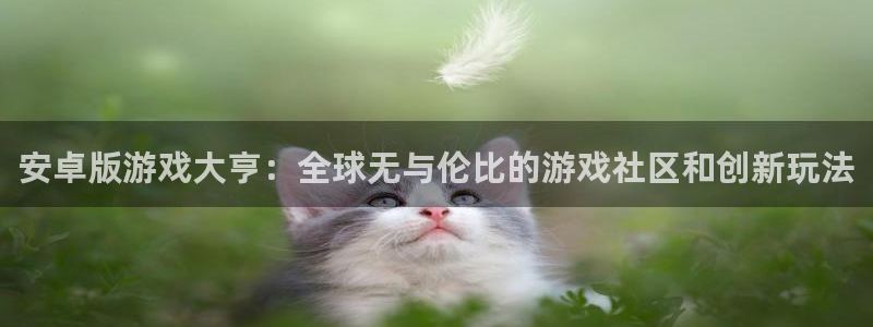 沐鸣2在线登录注册：安卓版游戏大亨：全球无与伦比的游戏社区和创新玩法