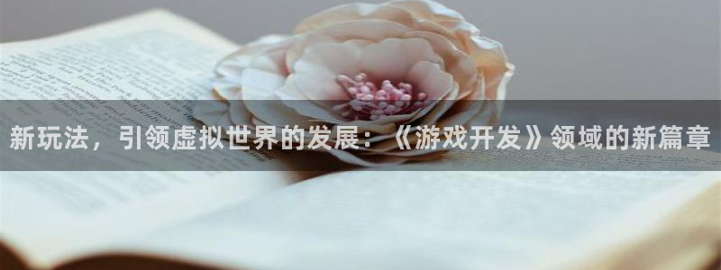 沐鸣2代理注册：新玩法，引领虚拟世界的发展：《游戏开发》领域的新篇章