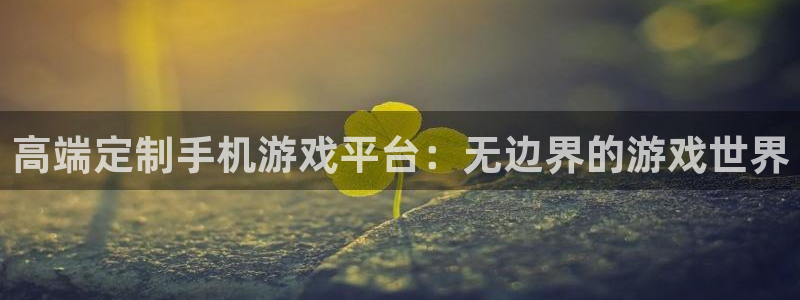 沐鸣2平台主管：高端定制手机游戏平台：无边界的游戏世界