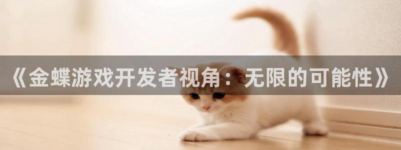 沐鸣平台由44262：《金蝶游戏开发者视角：无限的可能性》