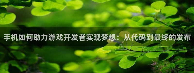 沐鸣2登录地址：手机如何助力游戏开发者实现梦想：从代码到最终的发布